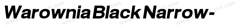 Warownia Black Narrow字体转换